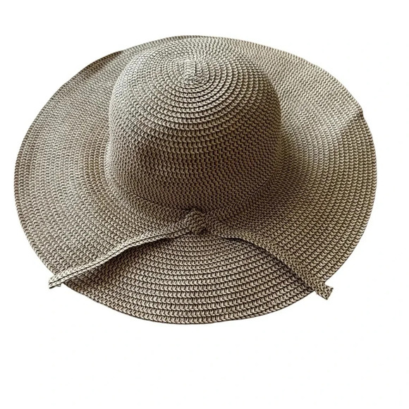 David and Young Sun Hat Floppy Straw Woven Beach One Size - Picture 1 of 7